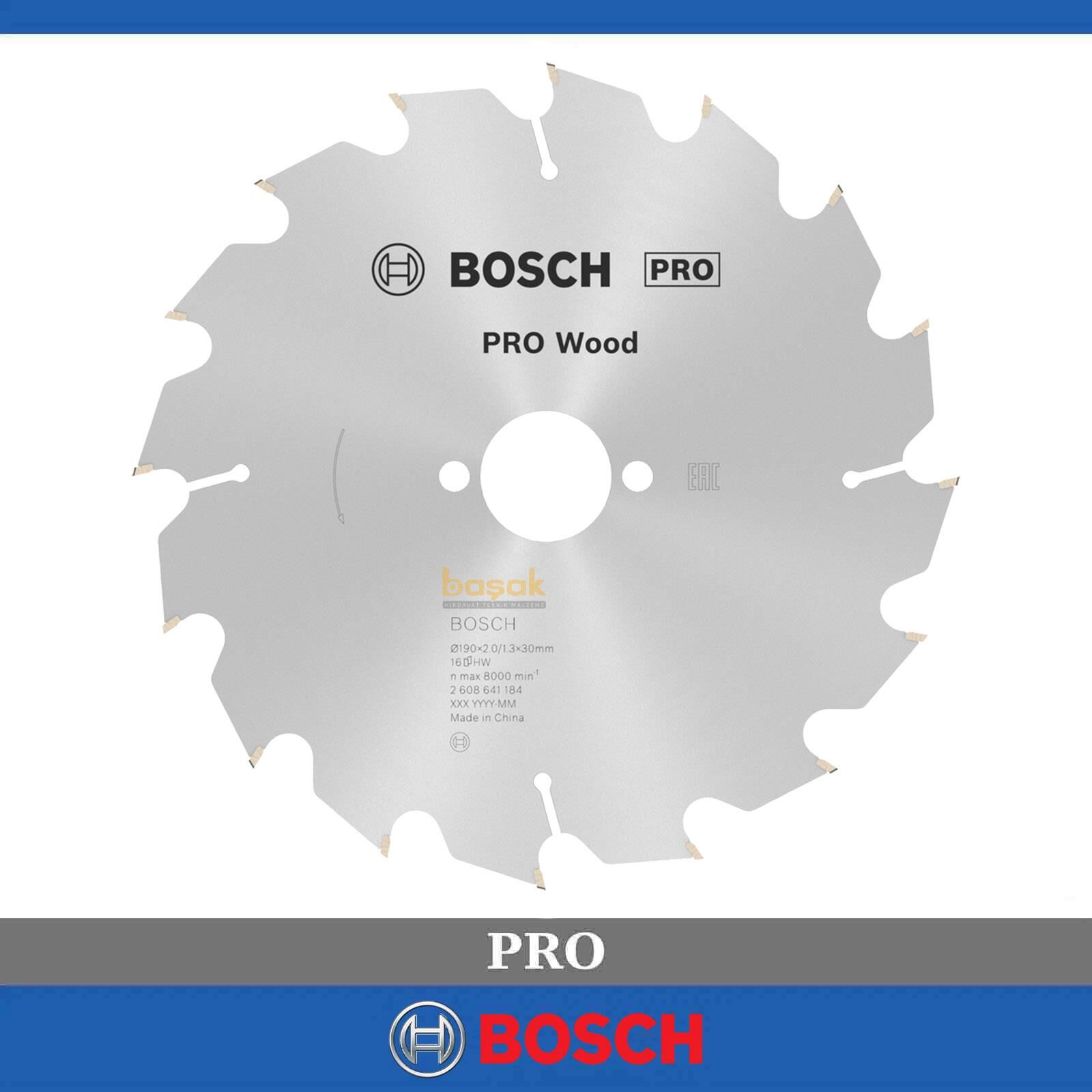 Bosch Optiline Ahşap 190x30 mm 16 Diş Daire Testere Bıçağı 2608641184