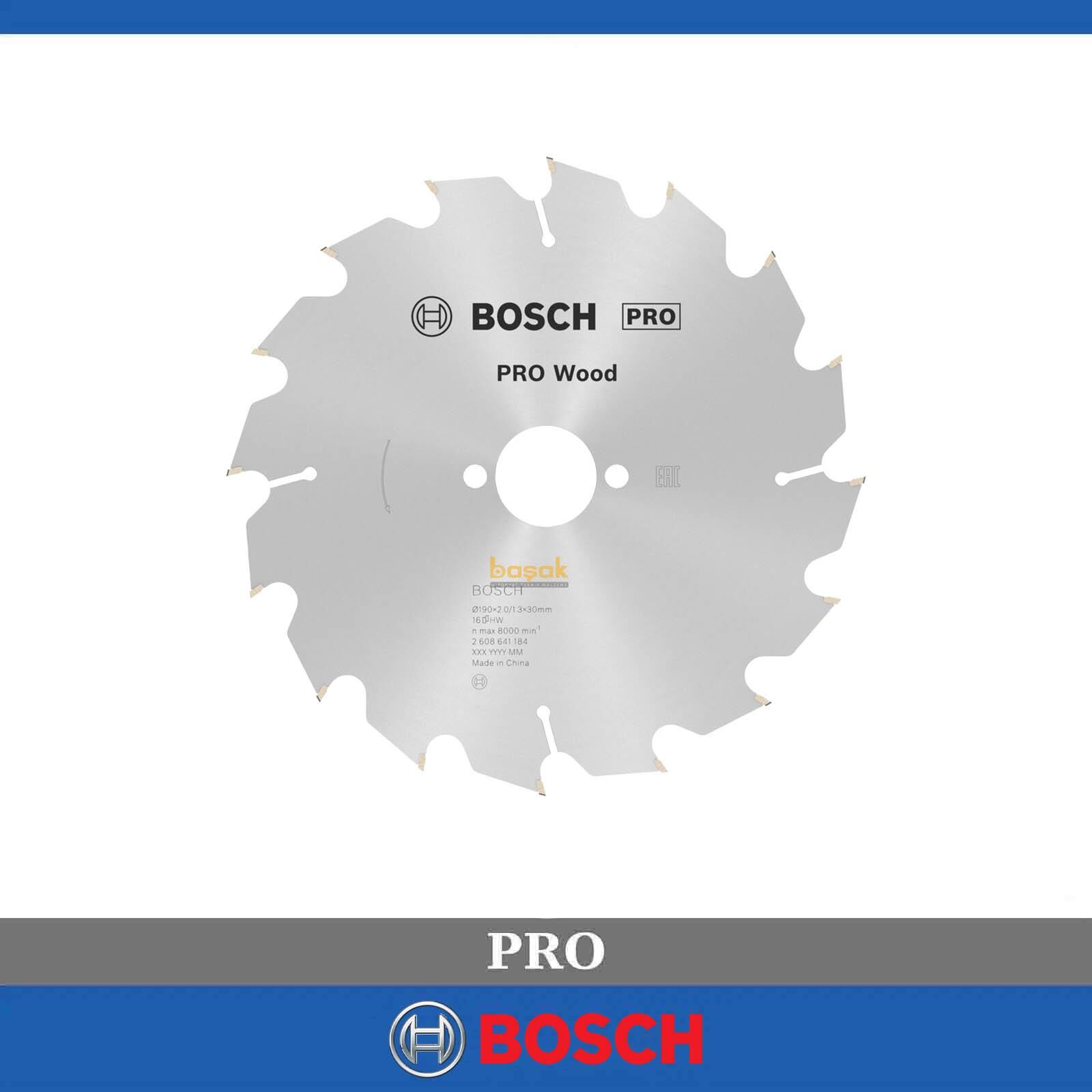 Bosch Optiline Ahşap 190x30 mm 16 Diş Daire Testere Bıçağı 2608641184