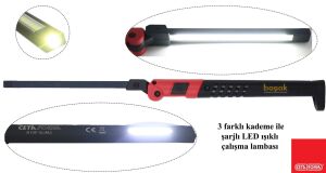 Ceta Form Lumax Şarjlı Led Çalışma Lambası 280 Lümen R10F-SLIM02