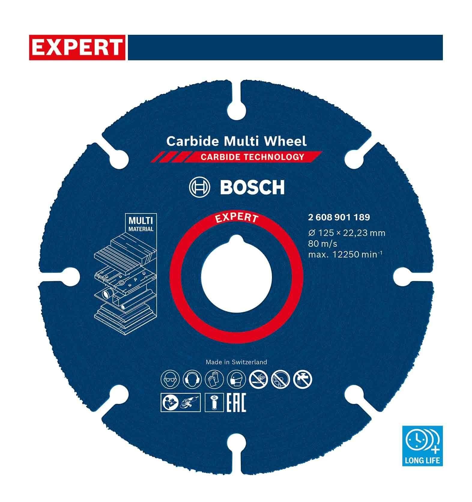 Bosch Expert 125 mm CMW Taşlama Makinesi Ahşap Kesme Diski 2608901189
