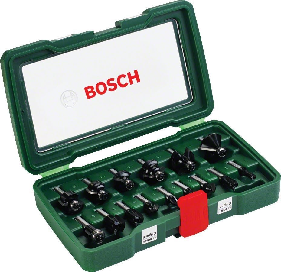 Bosch 15 Parça Freze Seti 8 mm Şaftlı 2607019469 | Bosch | Freze