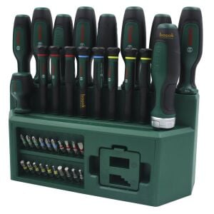 Bosch 39 Parça Standlı Tornavida, Klemens ve Bits Uç Seti 1600A02Z9L