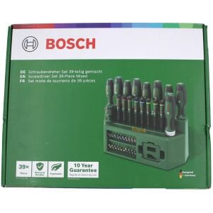 Bosch 39 Parça Standlı Tornavida, Klemens ve Bits Uç Seti 1600A02Z9L