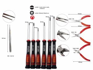 Ceta Form Elektronikçi Pense Seti 10 Parça - Deri Çantalı  H30-W10