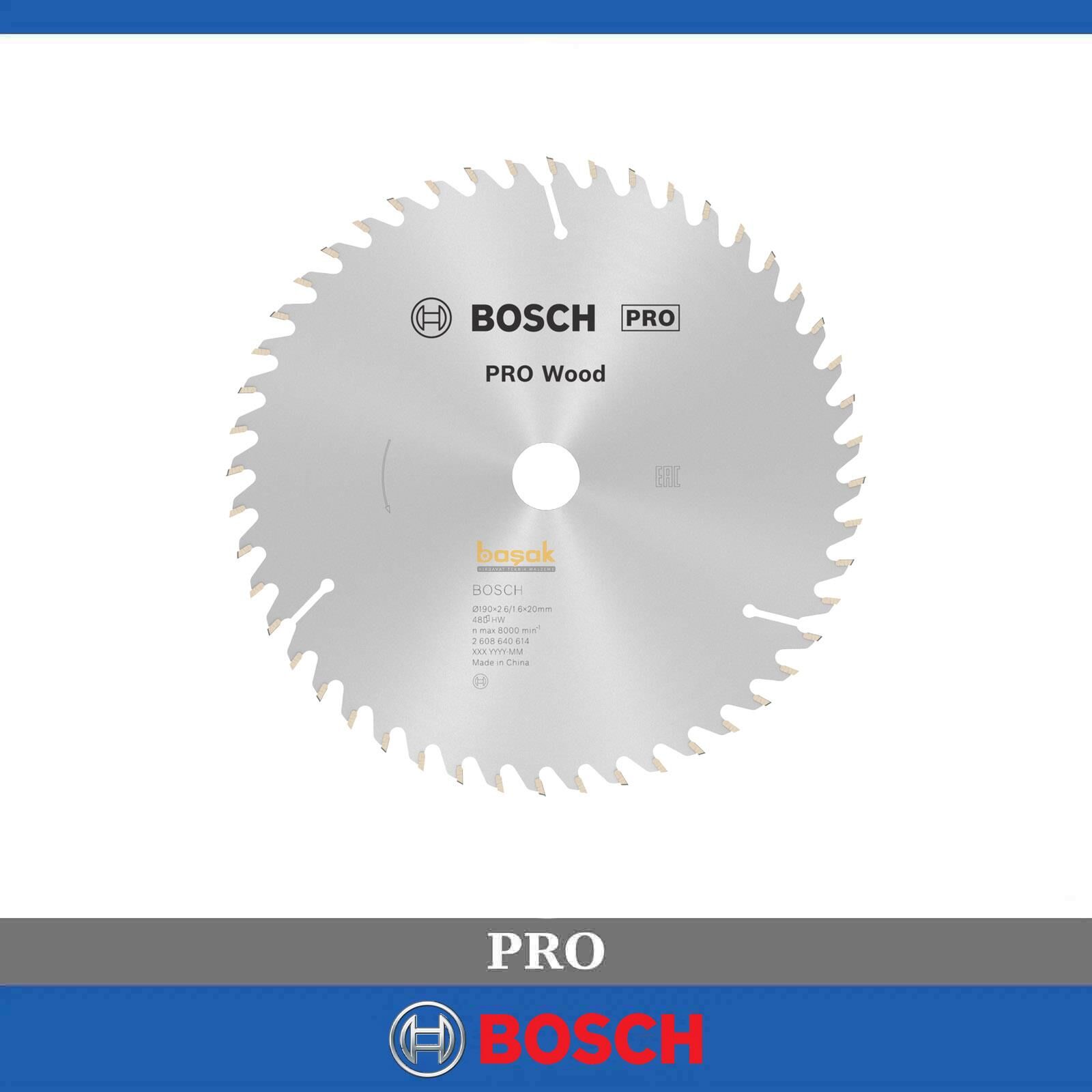 Bosch Optiline Ahşap 190x20/16 mm 48 Diş Daire Testere Bıçağı 2608640614