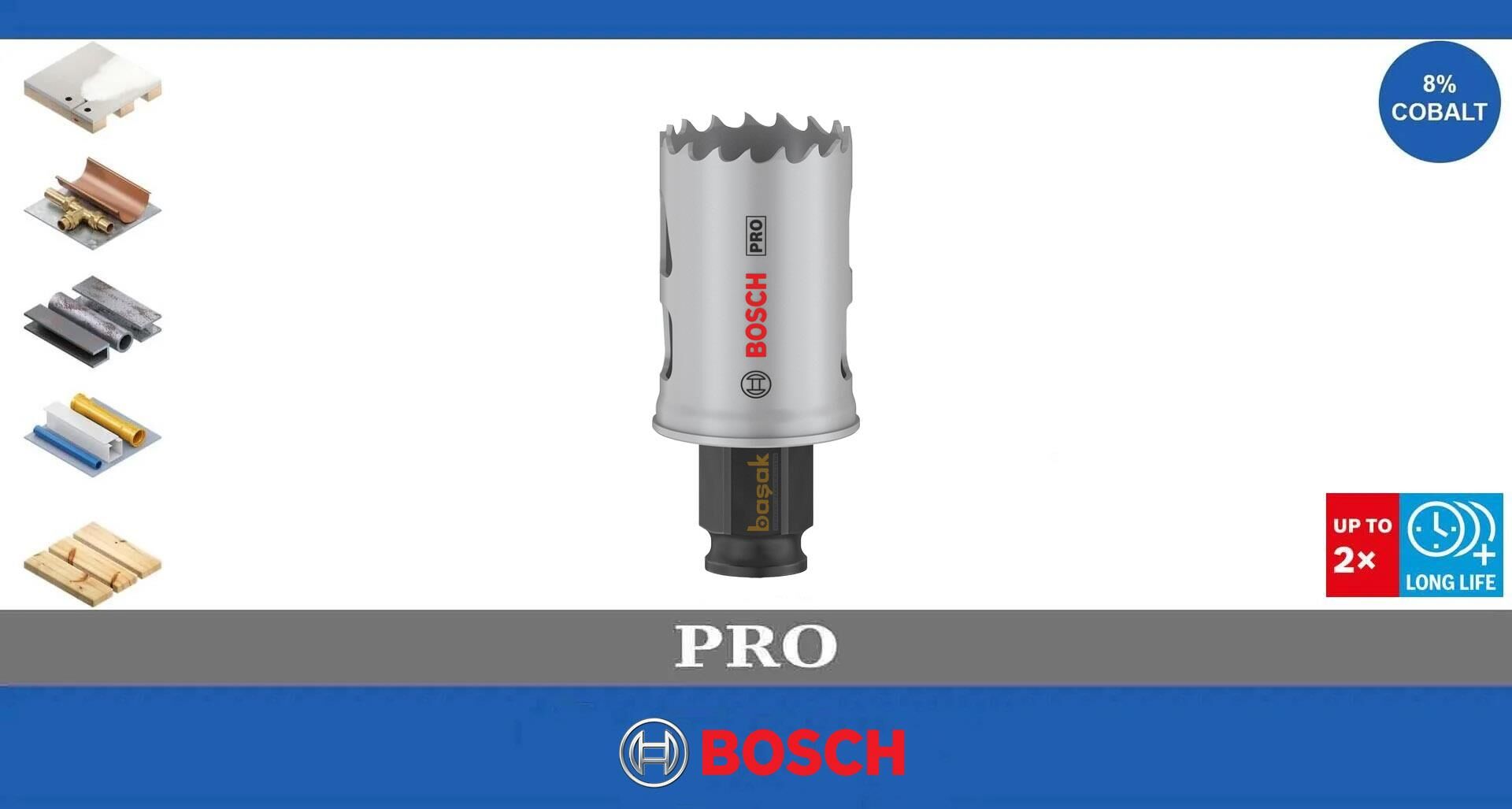 Bosch Pro 22 mm PC Delik Testeresi HSS %8 Kobalt 2608594376
