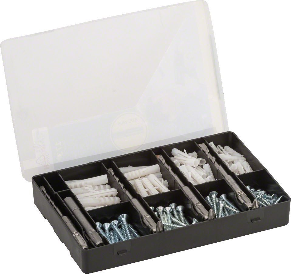 Bosch 173 Parça Dübel, Vida, SDS Plus Matkap Uçlu Sabitleme Aksesuar Seti 2607017163