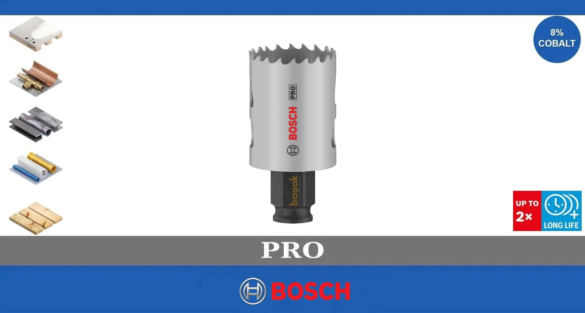 Bosch Pro 37 mm PC Delik Testeresi HSS %8 Kobalt 2608594379