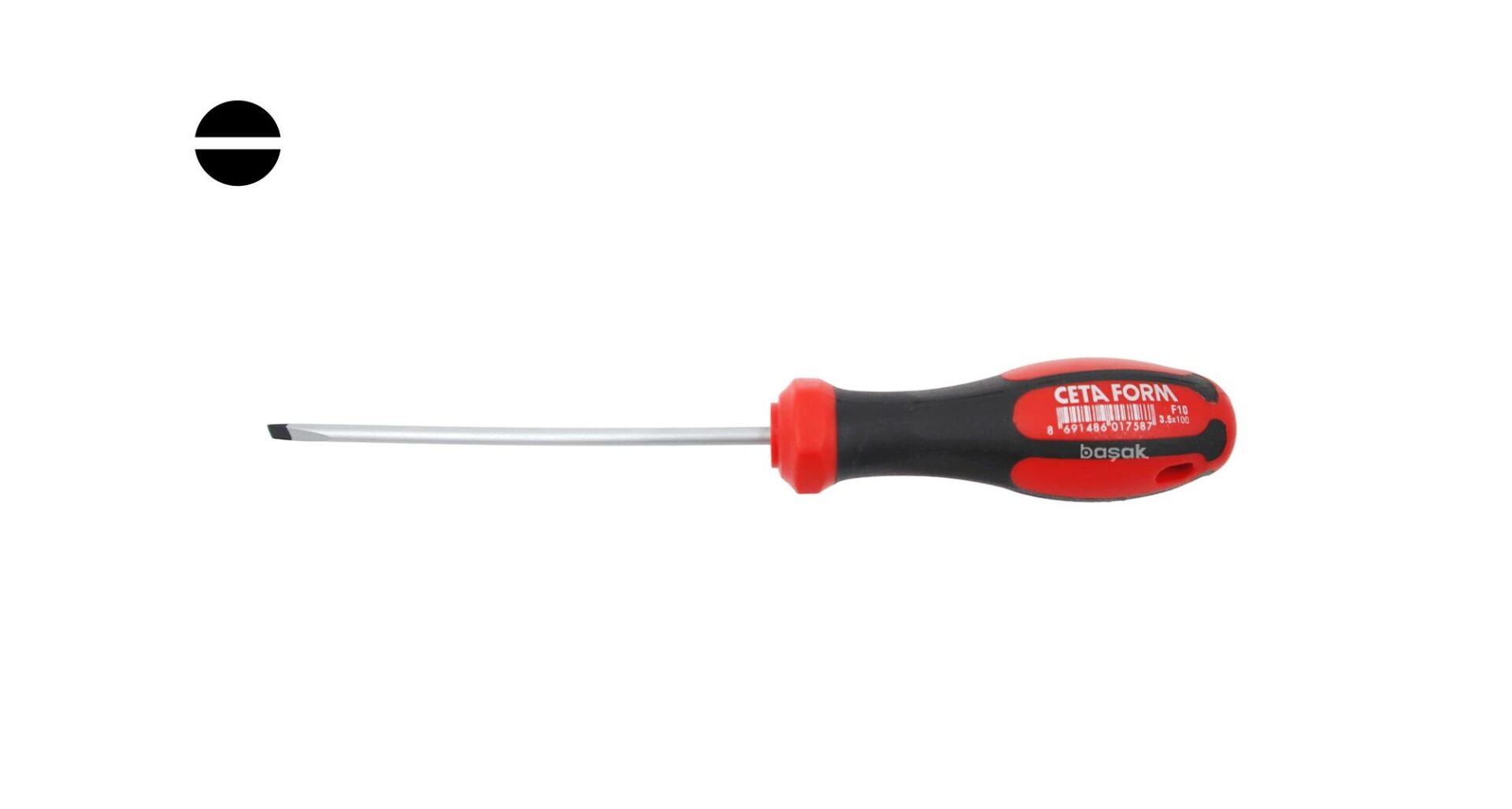 Ceta Form 3,5 x 100 mm Kabin Tipi Düz Tornavida F10-035-100