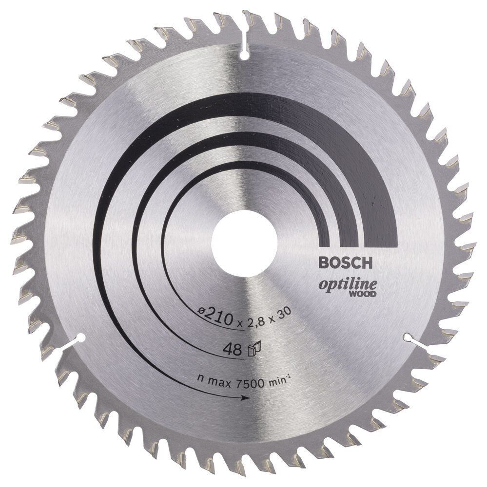 Bosch Optiline Ahşap 210x30 mm 48 Diş Daire Testere Bıçağı 2608640623