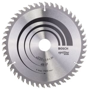 Bosch Optiline Ahşap 210x30 mm 48 Diş Daire Testere Bıçağı 2608640623
