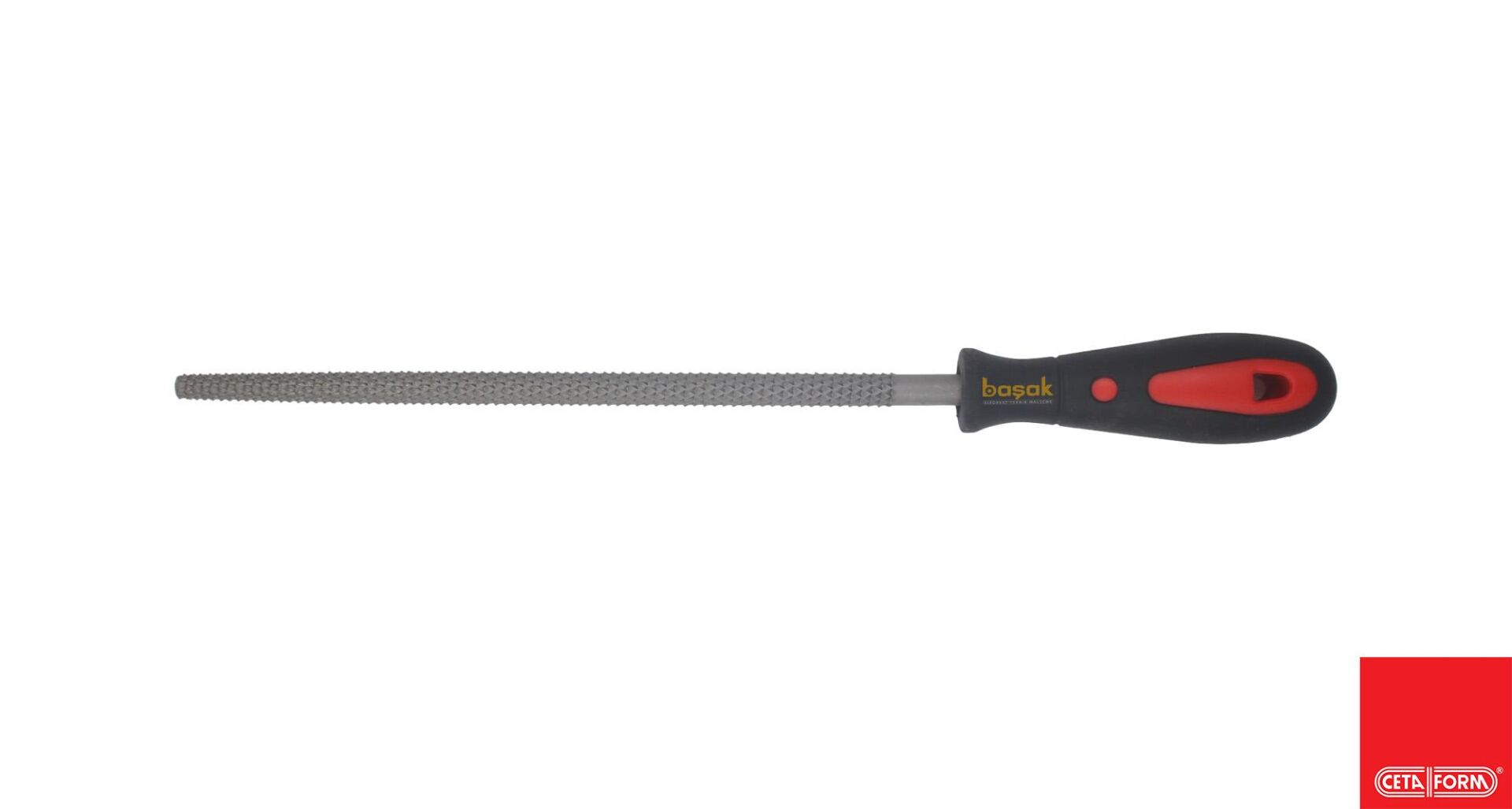 Ceta Form 250 mm 10'' Saplı Yuvarlak Törpü  Kalın Diş J70-110H