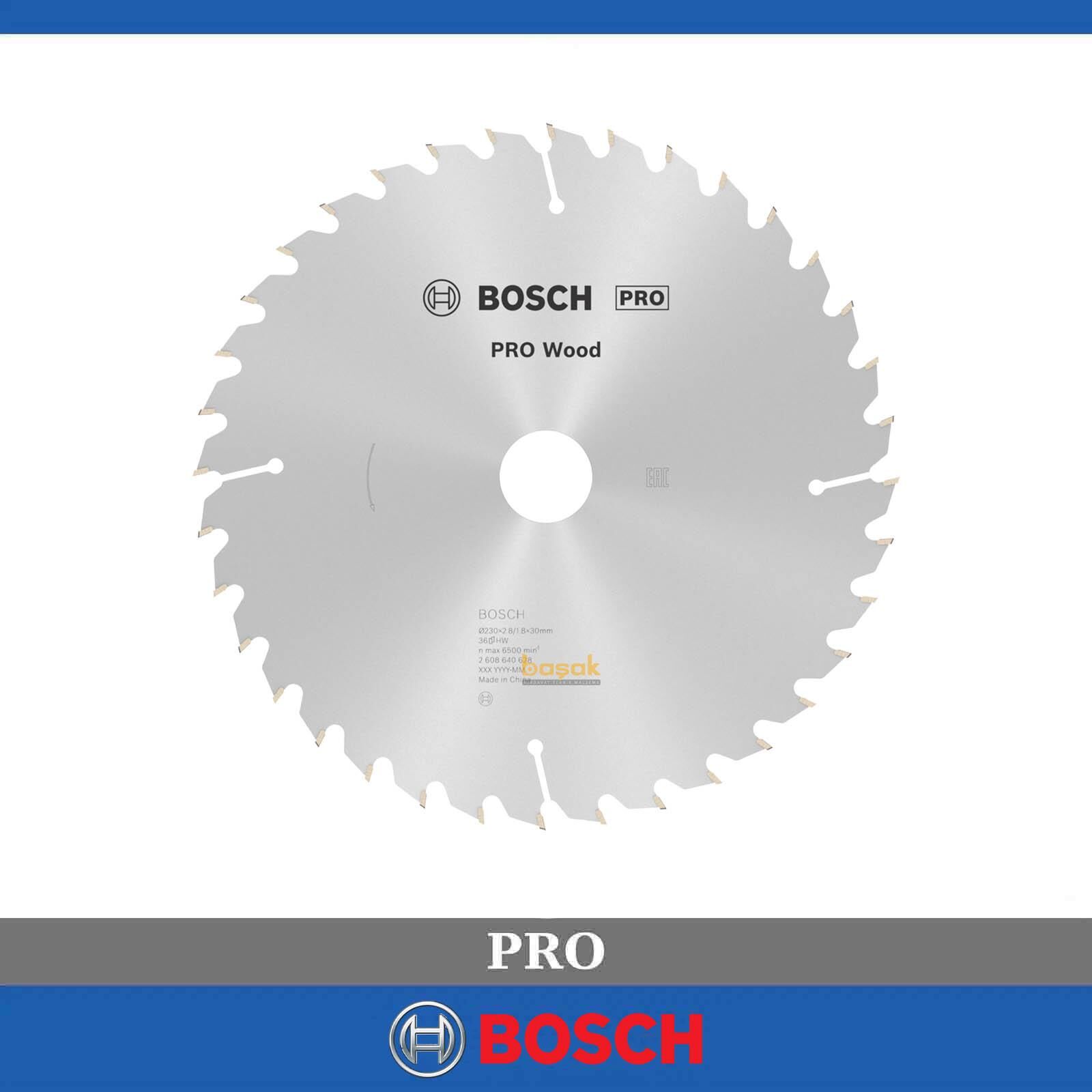 Bosch Optiline Ahşap 230x30 mm 36 Diş Daire Testere Bıçağı 2608640628