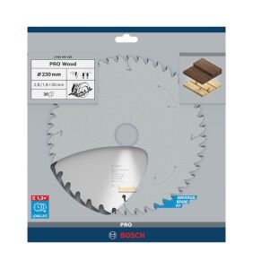 Bosch Optiline Ahşap 230x30 mm 36 Diş Daire Testere Bıçağı 2608640628