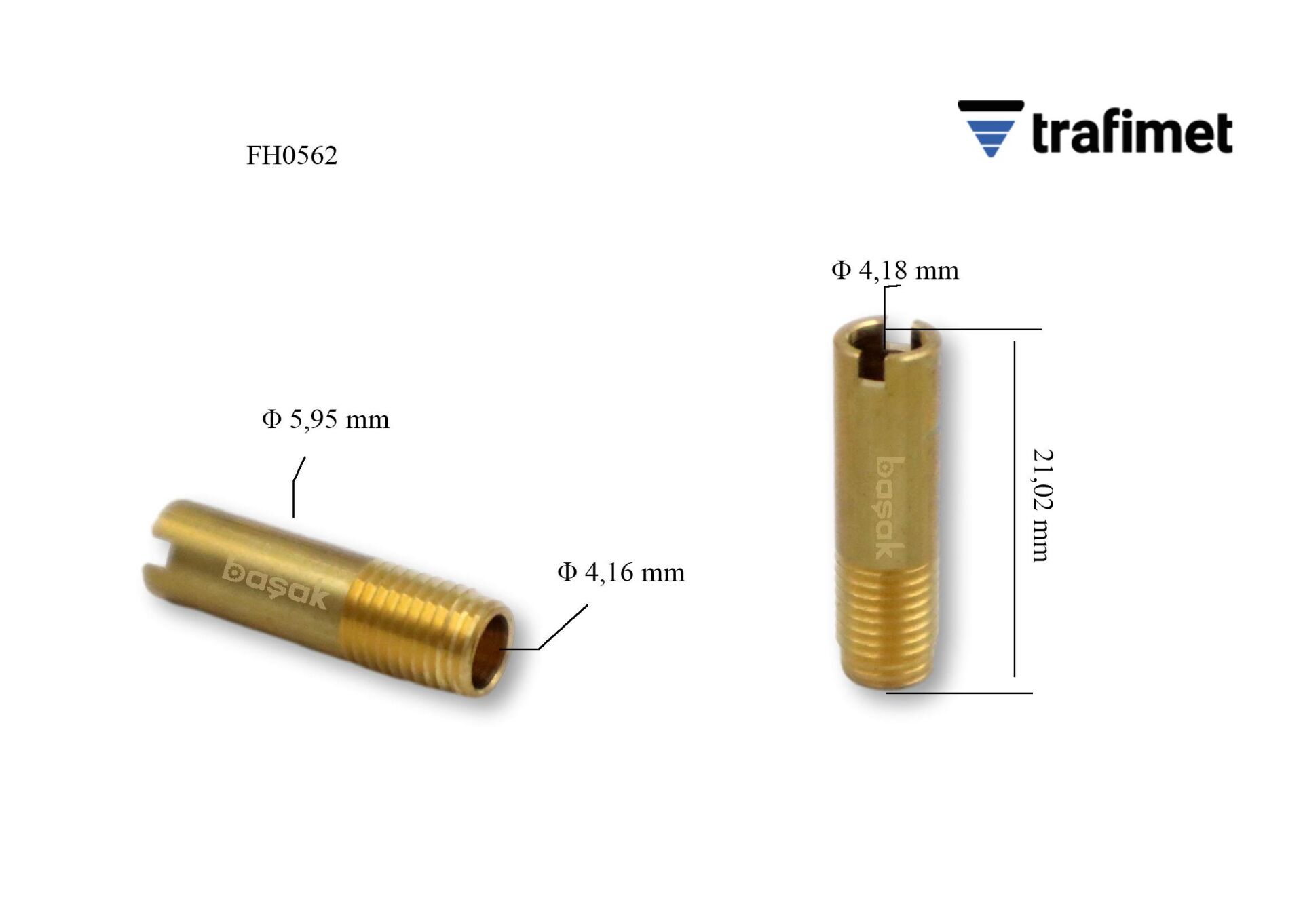 FH0562 (A 101) Plazma Hava Çıkış Borusu 21 MM