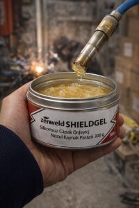 Zenweld Silkonsuz Çapak Önleyici Nozul Kaynak Pastası 300 g SHIELDGEL