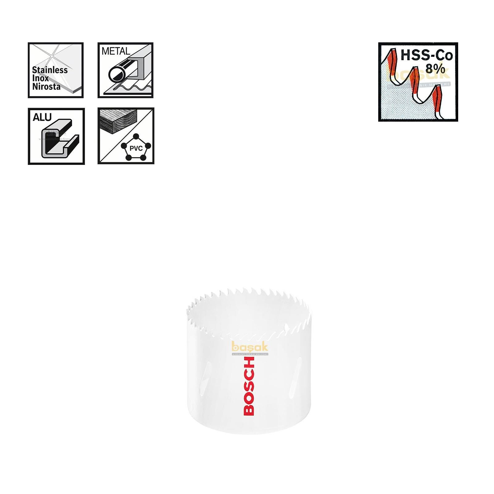 Bosch Bi-Metal 52 mm Delik Açma Testeresi 2608580487