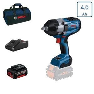 Bosch GDS 18V-1000 Tek Akülü Darbeli Somun Sıkma 4 Amper Bez Çantalı