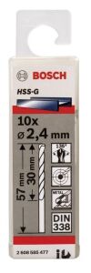 Bosch HSS-G 2,4x57 mm Metal Matkap Ucu 10'lu Paket 2608585477