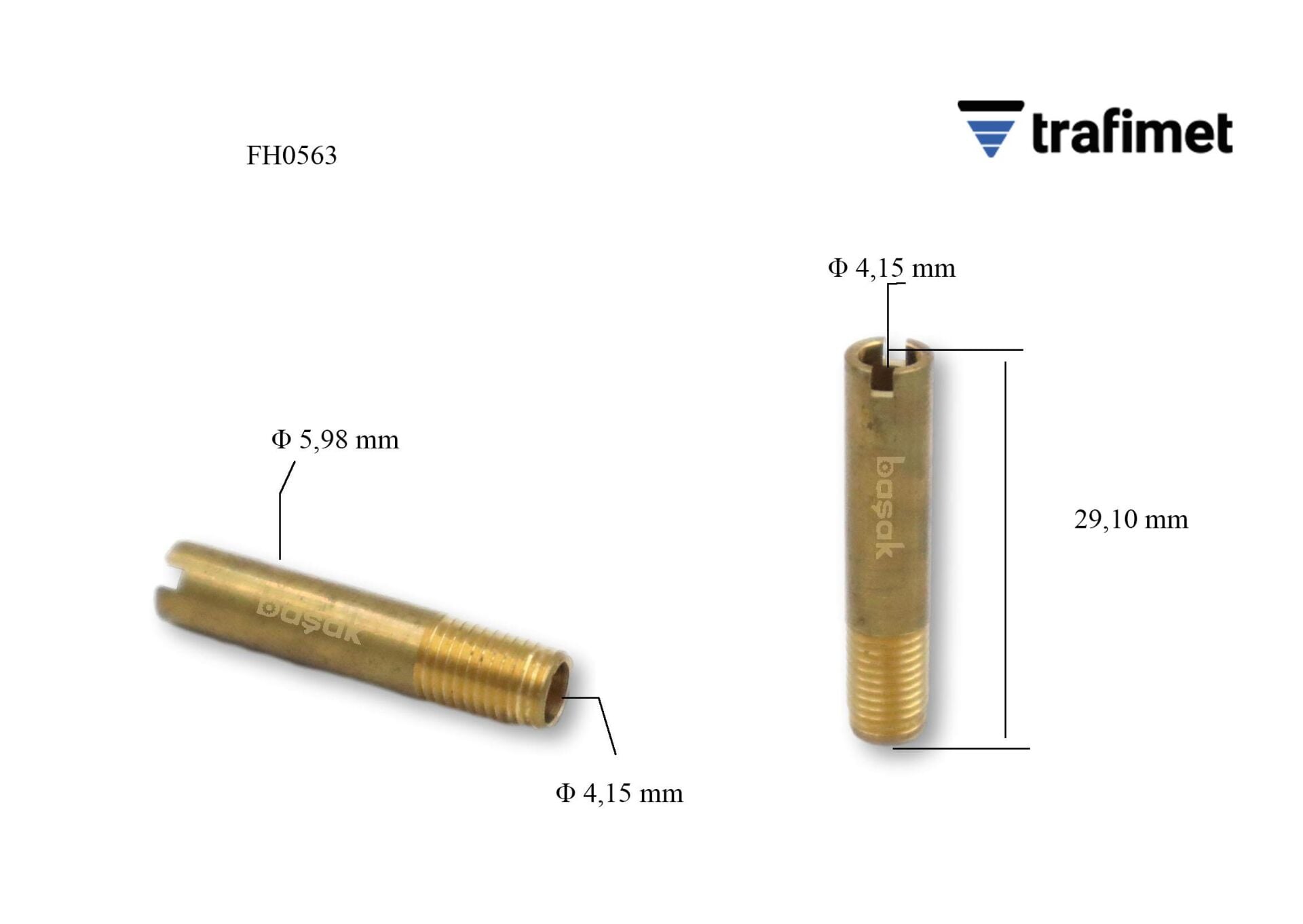 FH0563 (A 141 / A 151) Plazma Hava Çıkış Borusu 29 MM