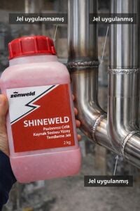 Zenweld Paslanmaz Çelik Kaynak Sonrası Yüzey Temizleme Jeli 2 kg  SHINEWELD