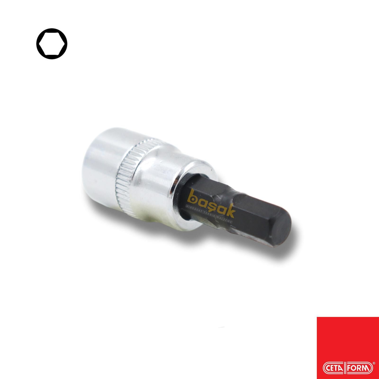 Ceta Form 6 mm 3/8” Allen Uçlu Lokma C18S-H06