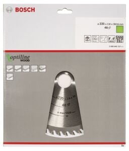 Bosch Optiline Ahşap 235x30/25 mm 48 Diş Daire Testere Bıçağı 2608640727
