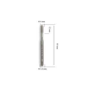 MTE M4 Düz Makine Kılavuzu Kalın Şaftlı HSSE DIN 371/C