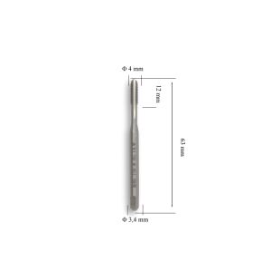 MTE M4 Düz Makine Kılavuzu Kalın Şaftlı HSSE DIN 371/C