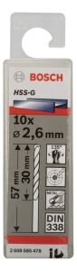 Bosch HSS-G 2,6x57 mm Metal Matkap Ucu 10'lu Paket 2608585478