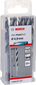 Bosch HSS PointeQ 4,9 mm Metal Matkap Ucu 10'lu 2608577217