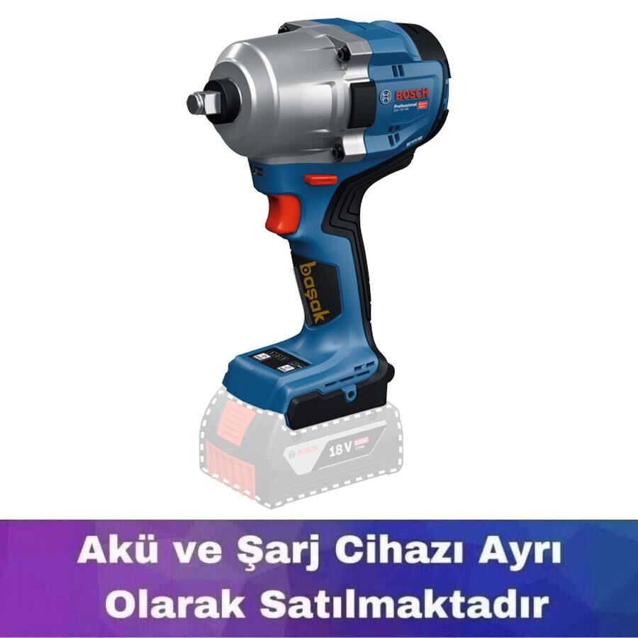 Bosch GDS 18V-780 1/2'' Akülü Somun Sıkma (Akü ve Şarj Yoktur) 06019P4000