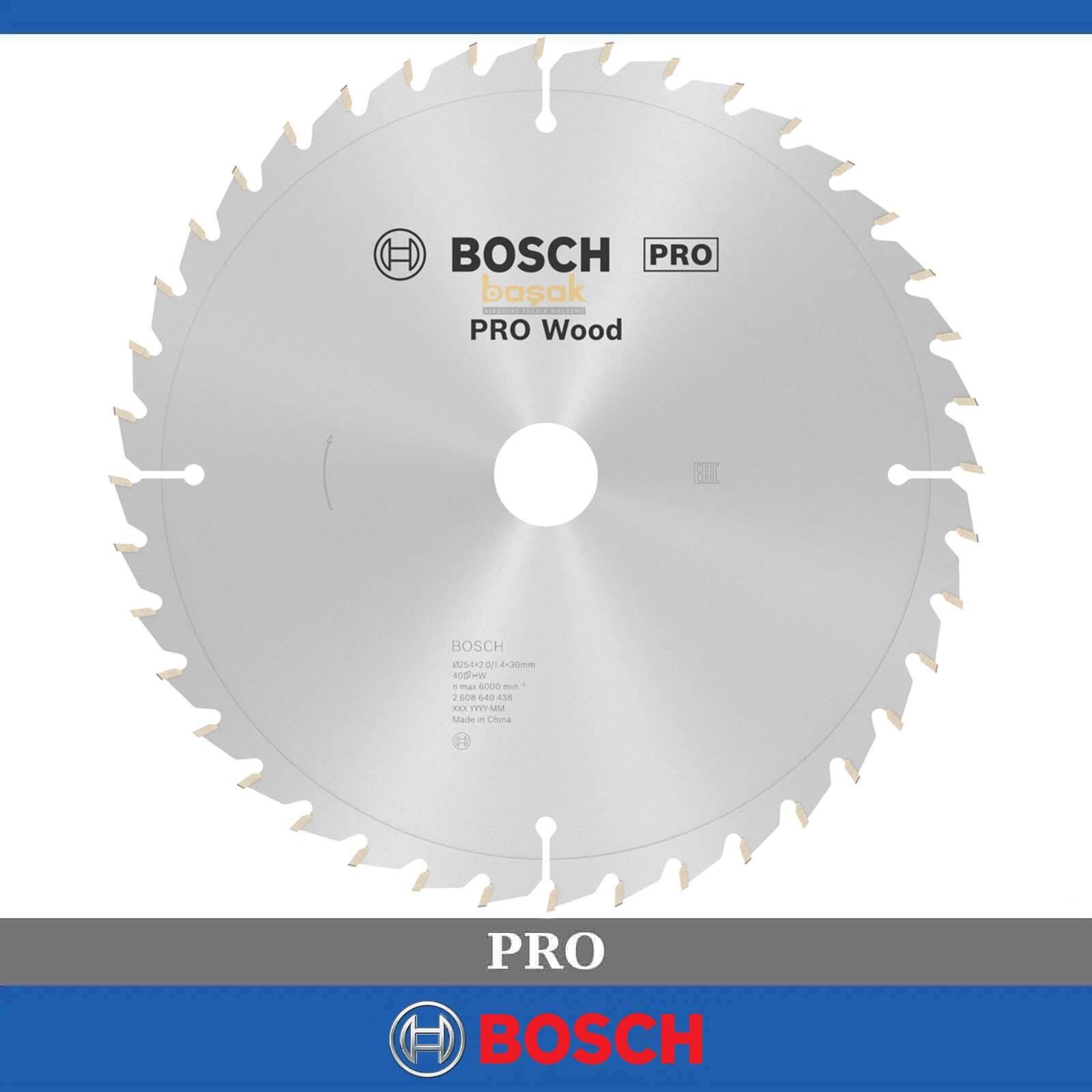 Bosch Optiline Ahşap 254x30 mm 40 Diş Daire Testere Bıçağı 2608640438