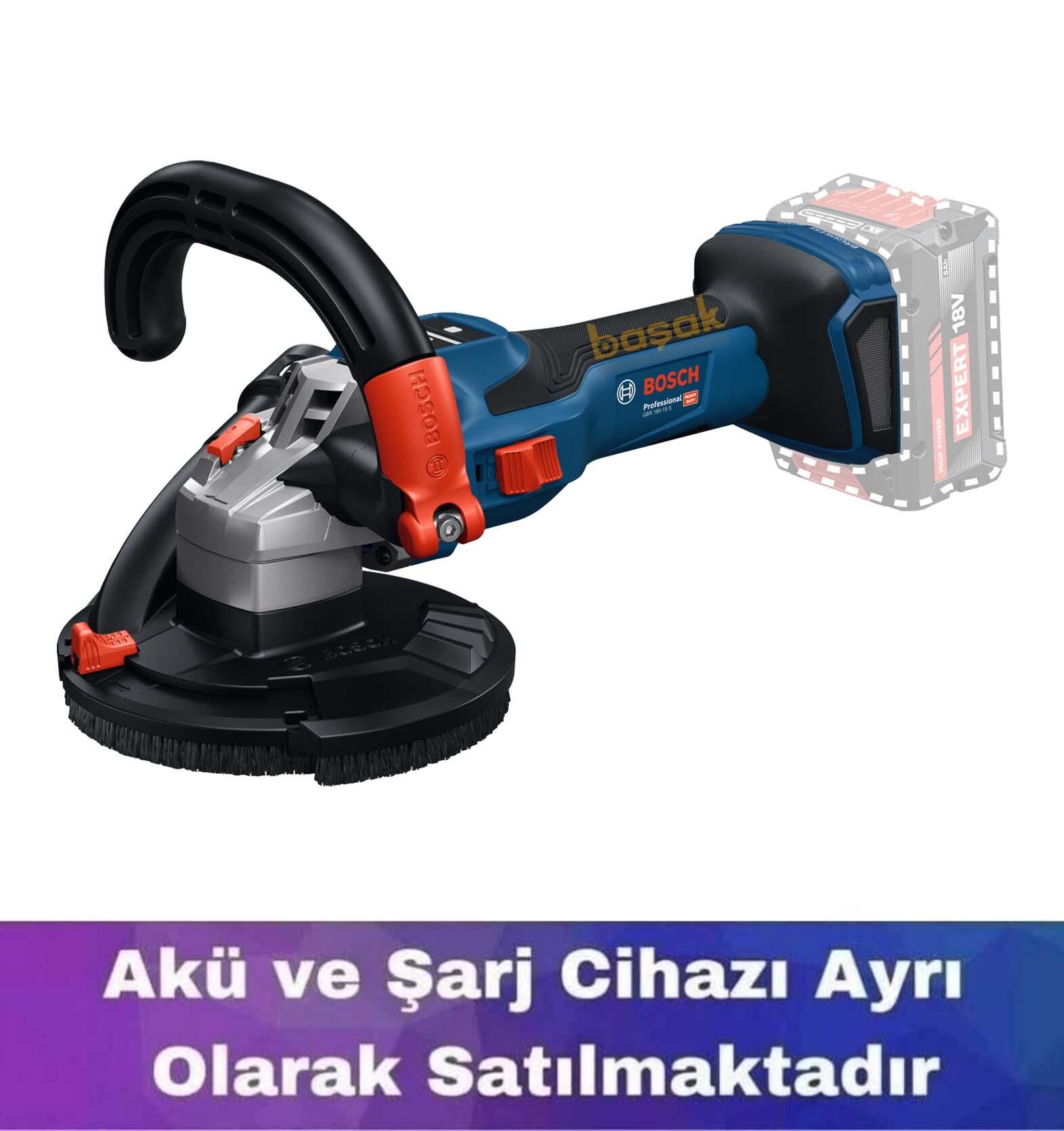 Bosch GBR 18V-15 S Akülü Beton Taşlama (Solo) 0601776201