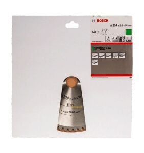 Bosch Optiline Ahşap 254x2x30 mm 60 Diş Daire Testere Bıçağı 2608640436