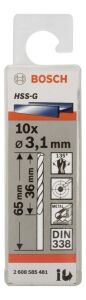 Bosch HSS-G 3,1x65 mm Metal Matkap Ucu 10'lu Paket 2608585481