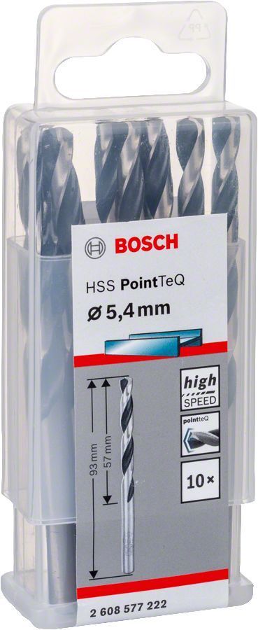 Bosch HSS PointeQ 5,4 mm Metal Matkap Ucu 10'lu 2608577222