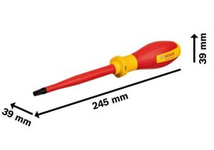 Bosch T40 x 125 mm VDE İzeloleli Torx Uçlu Tornavida 1600A02ND0