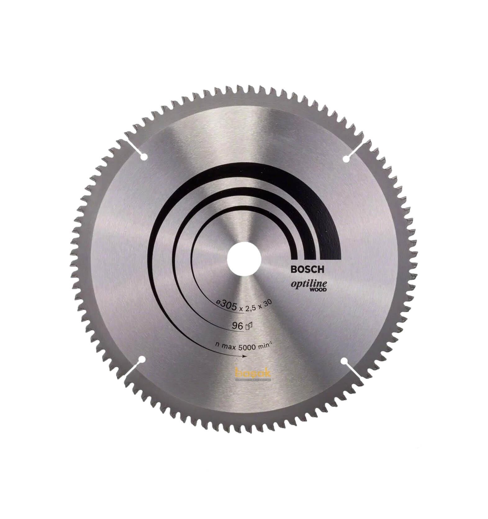 Bosch Optiline Ahşap 305x30 mm 96 Diş Daire Testere Bıçağı 2608640442