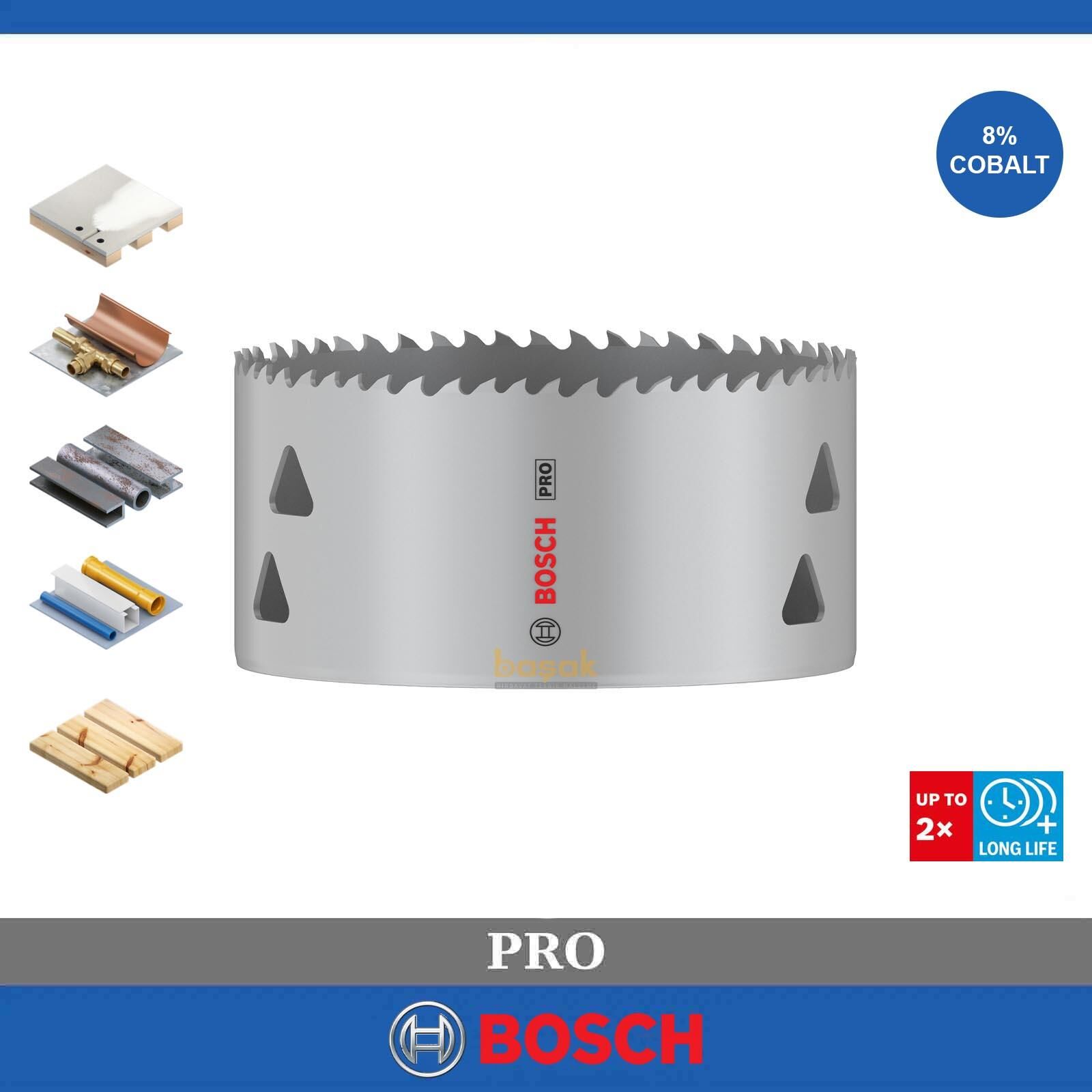 Bosch Pro 102 mm Multi Vidalı Bi-Metal Panç 2608901534
