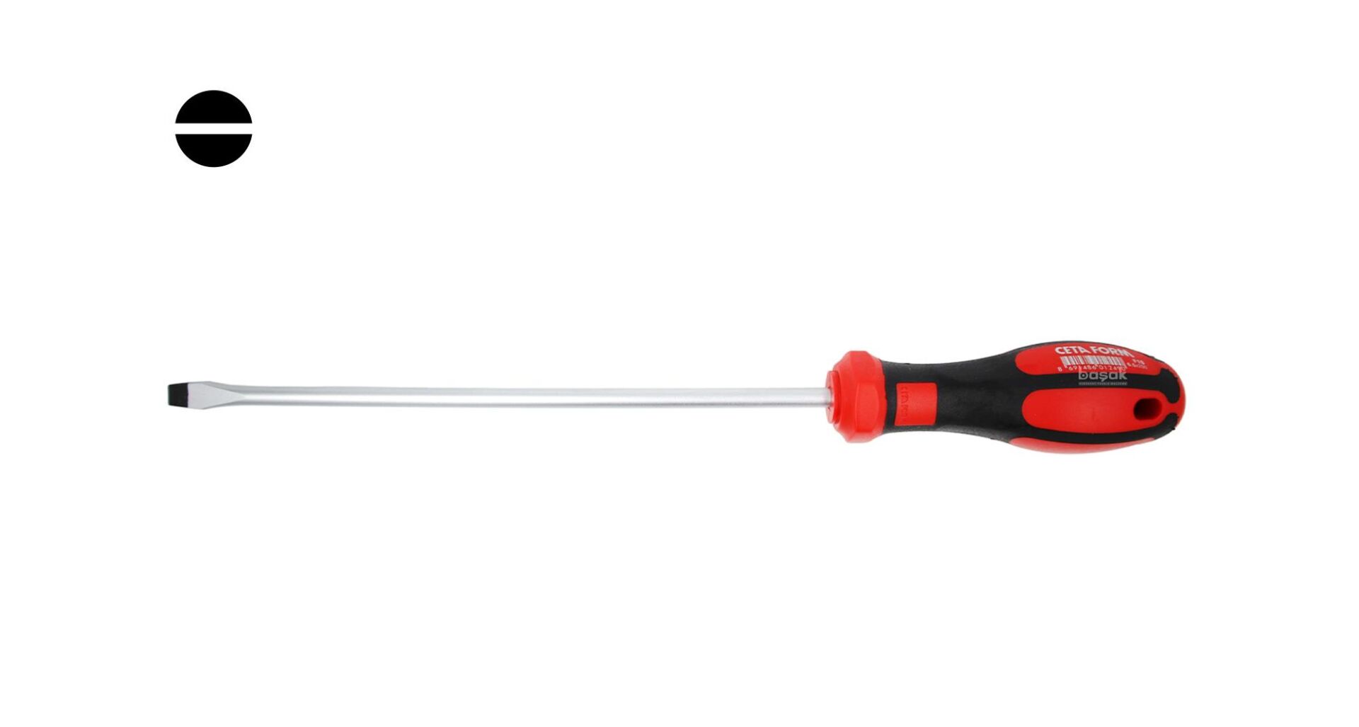 Ceta Form 6,5 x 200 mm Atölye Tipi Düz Tornavida F10-065-200