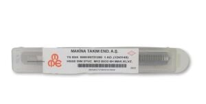 MTE M12 Düz Makine Kılavuzu Kalın Şaftlı HSSE DIN 371/C
