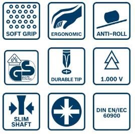 Bosch PZ 2 x 125 mm VDE İzoleli PZ Tornavida 1600A02ND2