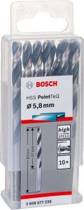 Bosch HSS PointeQ 5,8 mm Metal Matkap Ucu 10'lu 2608577226