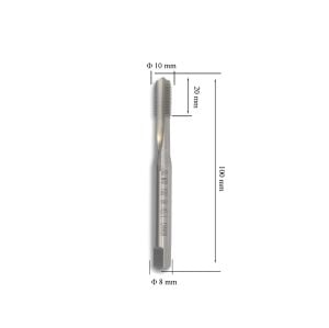 MTE M10 Düz Makine Kılavuzu Kalın Şaftlı HSSE DIN 371/C
