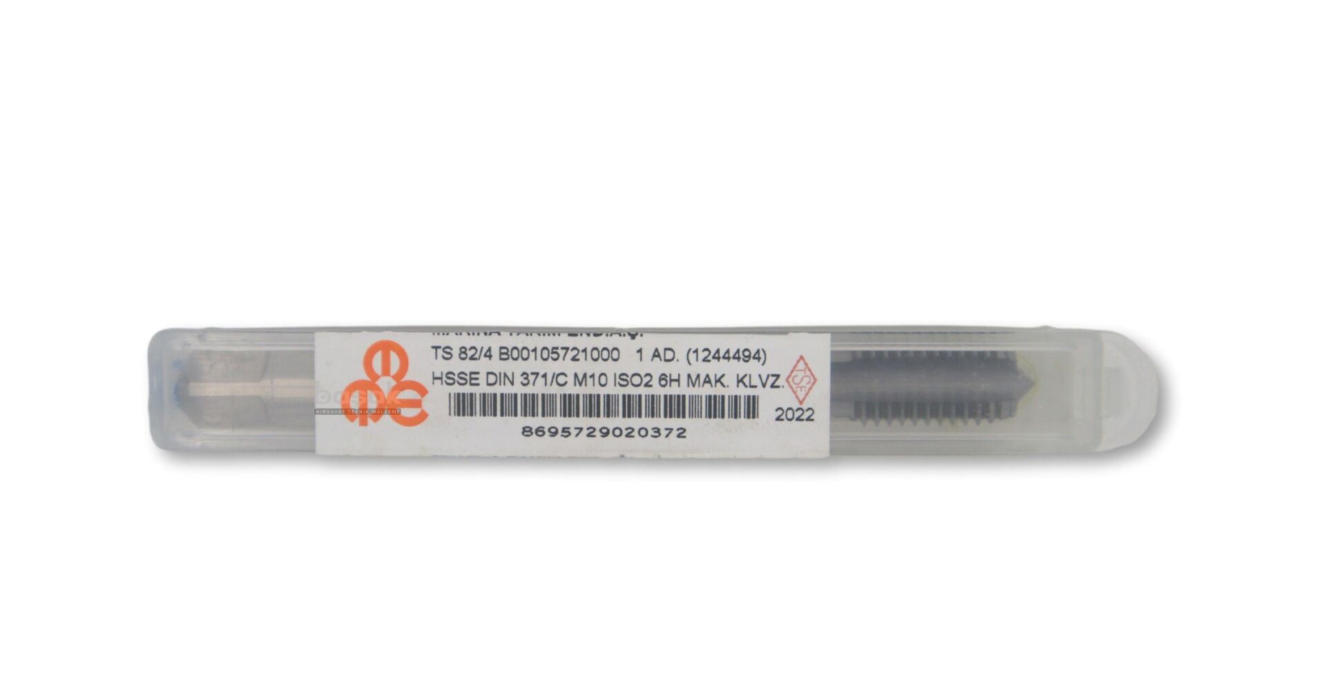 MTE M10 Düz Makine Kılavuzu Kalın Şaftlı HSSE DIN 371/C | MTE | DIN 371 ...