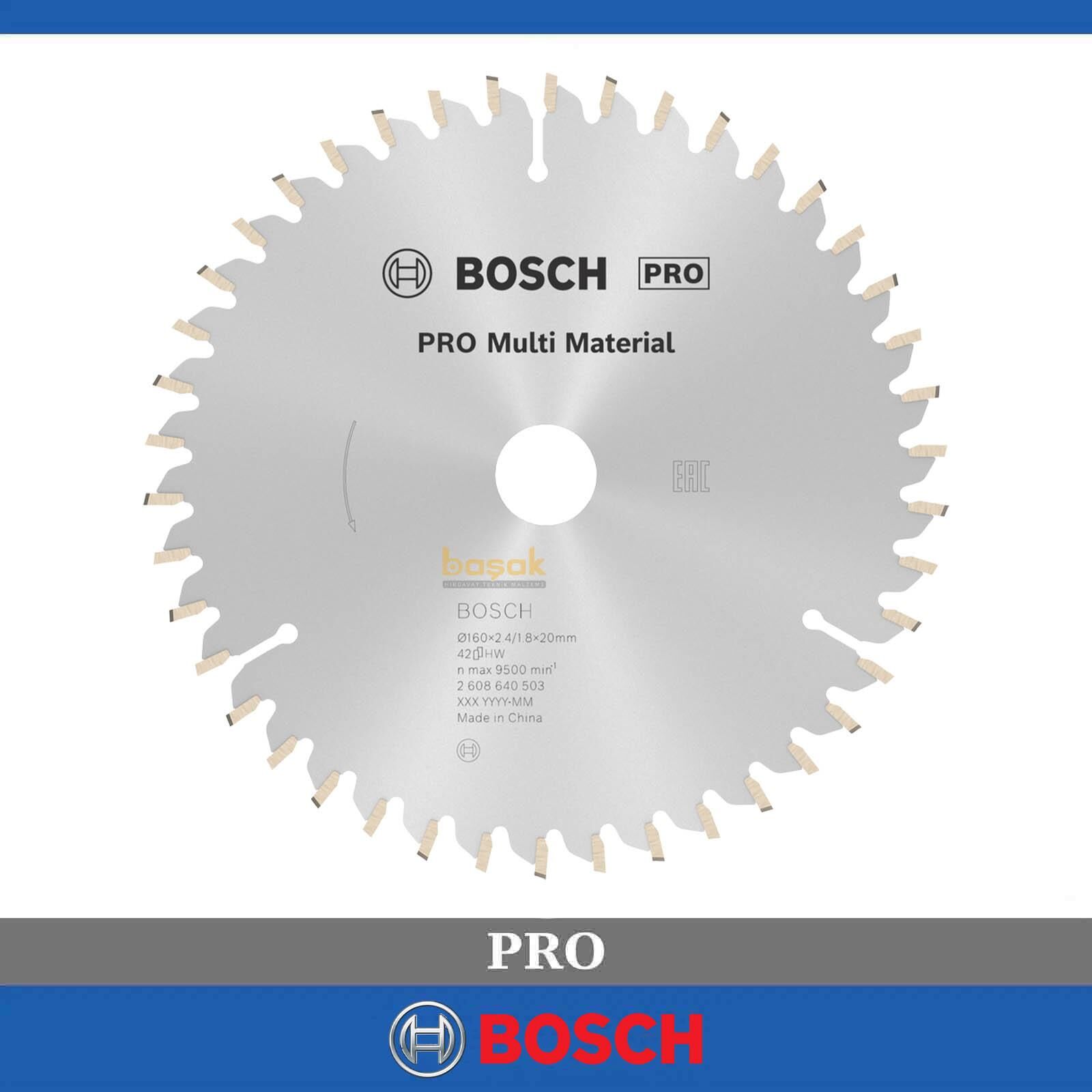 Bosch Multi Material 160*20/16mm 42 Diş Elmas Daire Testere Bıçağı 2608640503