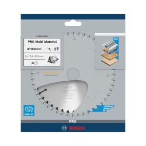 Bosch Multi Material 160*20/16mm 42 Diş Elmas Daire Testere Bıçağı 2608640503