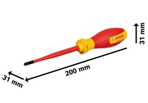 Bosch SL / PH 1 x 100 mm VDE İzoleli Terminal Tornavida 1600A02ND4