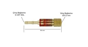 Yıldız 1118 Alev Emniyet Valfi Hamlaç Arkası Yanıcı Gaz İçin (2601- 4511 - 4512 - 4541)